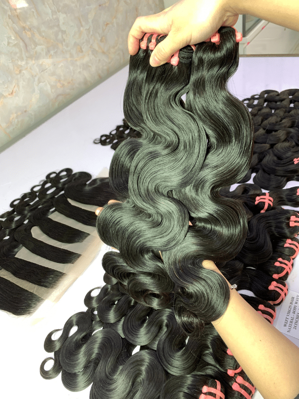 Body wavy-vietnamese-weft-hair-bundles