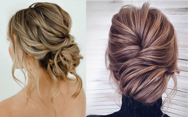 Voluminous low bun