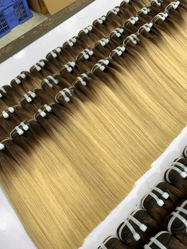 Ombre color bone straight Vietnamse hair 10 inches