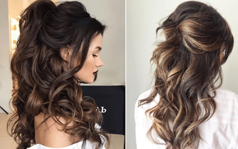 Half-up half-down